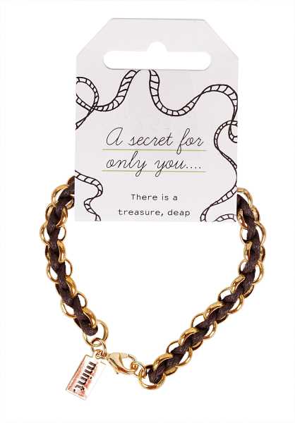 Mint Grapevine Bracelet Oro - Marrone Uomo Braccialetto (Y6607)